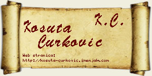Košuta Ćurković vizit kartica